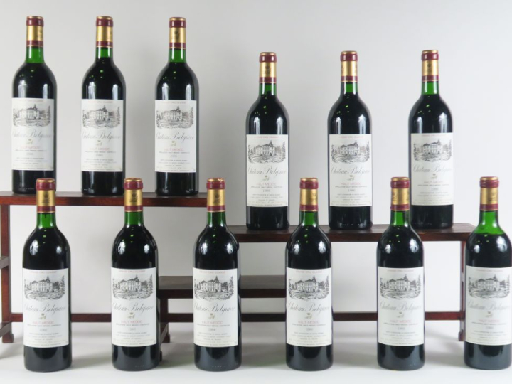12 BOUTEILLES CHÂTEAU BELGRAVE GCC HAUT MÉDOC - 1986 - CBO - 10 BG/1 L