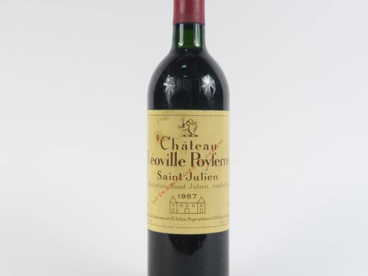 1 BOUTEILLE CHÂTEAU LÉOVILLE POYFERRÉ ST JULIEN - 1987 - BG/ELT/CAPSUL