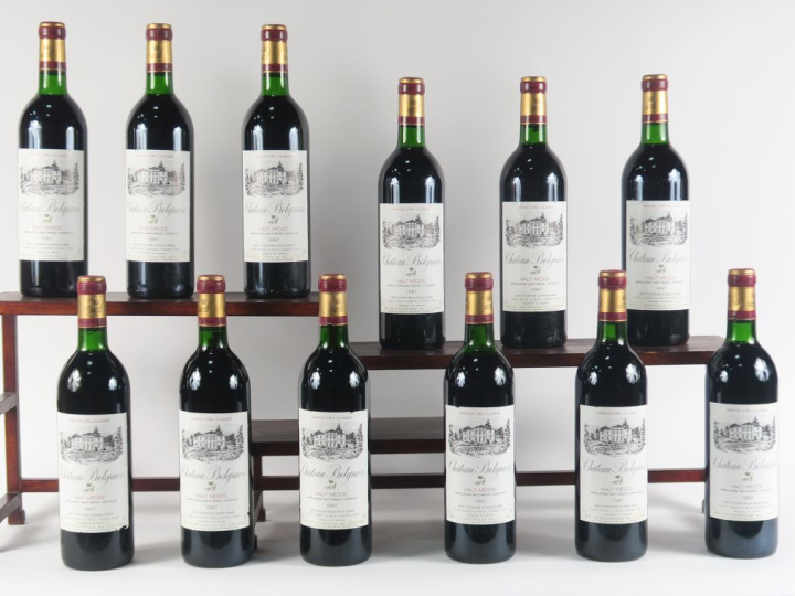 12 BOUTEILLES CHÂTEAU BELGRAVE GCC HAUT MÉDOC - 1987 - CBO - 11 BG/1 H