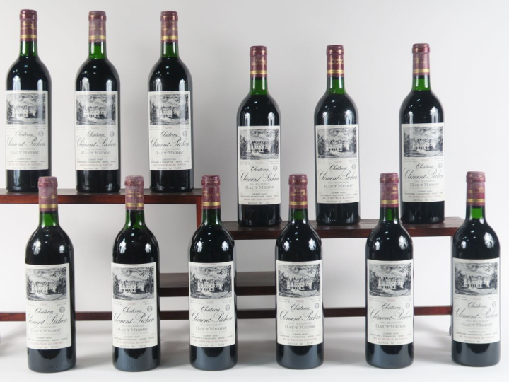 12 BOUTEILLES CHÂTEAU CLÉMENT PICHON CB HAUT MÉDOC - 1988 - CBO - 9 BG
