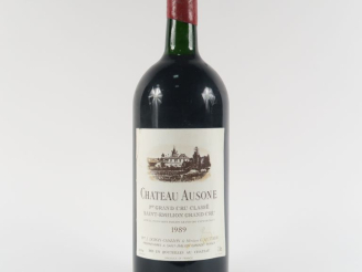 Vente aux enchères 1 DOUBLE MAGNUM (3 L) CHÂTEAU AUSONE 1er GCC ST ÉMILION - 1989 - CASPS