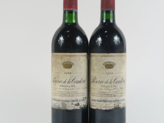 Vente aux enchères 2 BOUTEILLES RÉSERVE DE LA COMTESSE PAUILLAC - 1989 - BG/1 ELA