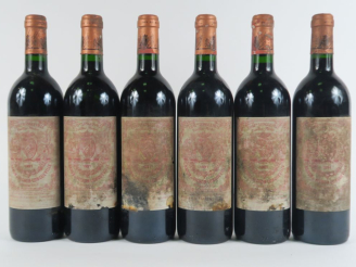 Vente aux enchères 6 BOUTEILLES CHÂTEAU LONGUEVILLE BARON DE PICHON GCC PAUILLAC - 1991 -