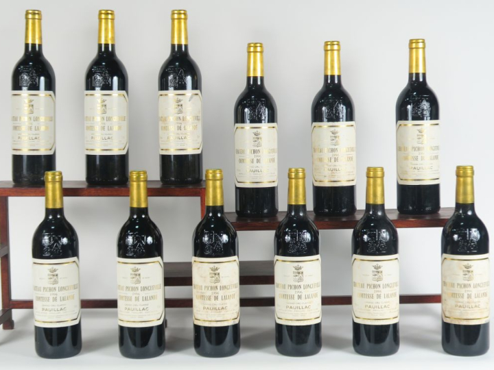 12 BOUTEILLES CHÂTEAU PICHON LONGUEVILLE COMTESSE DE LALANDE GCC PAUIL