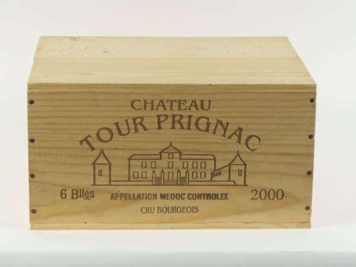 6 BOUTEILLES CHÂTEAU TOUR PRIGNAC CB MÉDOC - 2000 - CBO
