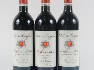 Vente aux enchères 3 BOUTEILLES CHÂTEAU POUJEAUX MOULIS - 2002