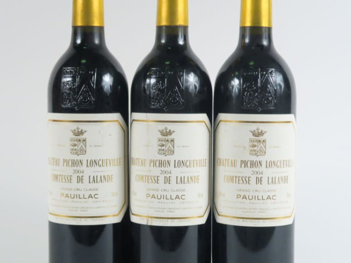 3 BOUTEILLES CHÂTEAU PICHON LONGUEVILLE COMTESSE DE LALANDE GCC PAUILL