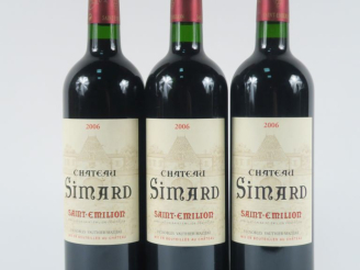 Vente aux enchères 3 BOUTEILLES CHÂTEAU SIMARD ST ÉMILION - 2006
