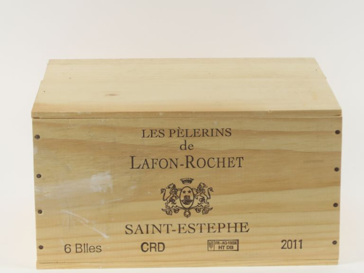 6 BOUTEILLES LES PÈLERINS DE LAFON ROCHET ST ESTEPHE - 2011- CBO