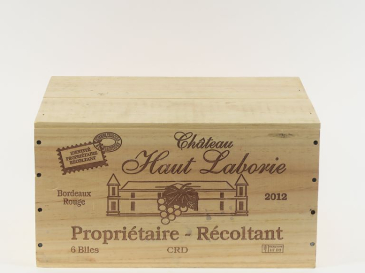 6 BOUTEILLES CHÂTEAU HAUT LABORIE BORDEAUX - 2012 - CBO