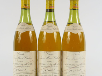 Vente aux enchères 3 BOUTEILLES BOURGOGNE ALIGOTÉ 'CUVÉE JEAN MARIE CALVET' - 1970