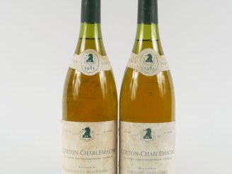 Vente aux enchères 2 BOUTEILLES CORTON CHARLEMAGNE JABOULET VERCHERRE - 1985 - ELS