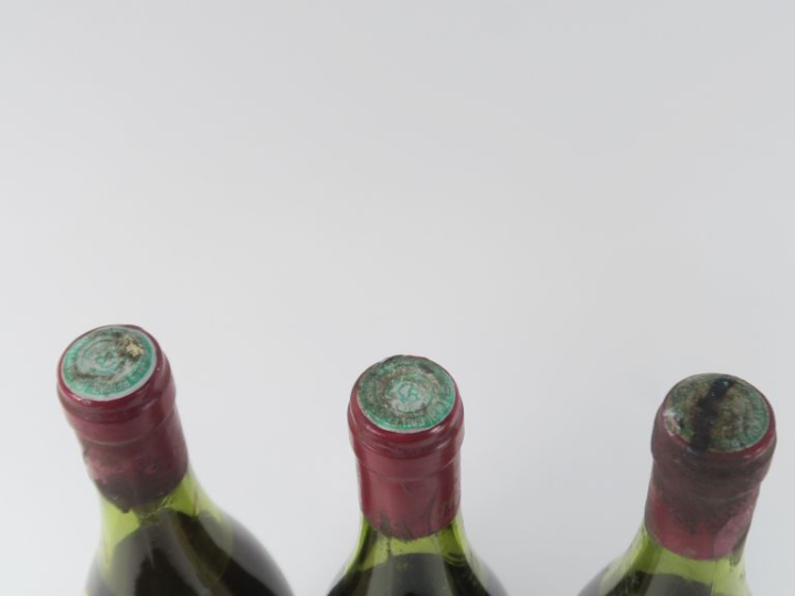 3 BOUTEILLES CHAMBERTIN DOMAINE JACQUES PRIEUR MISE CALVET - 1974 - 1 