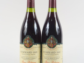 Vente aux enchères 2 BOUTEILLES POMMARD TASTEVINAGE REINE PÉDAUQUE - 1989