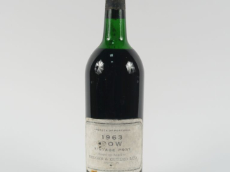 Vente aux enchères 1 BOUTEILLE PORTO DOW HEDGES   BUTLER - 1963 - LB-HEP/ELA