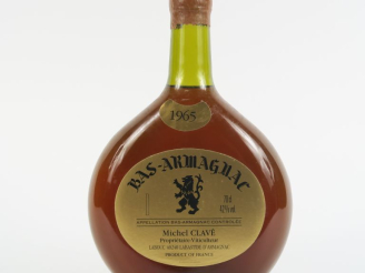Vente aux enchères 1 BOUTEILLE BAS ARMAGNAC  MICHEL CLAVÉ 42° - 1965