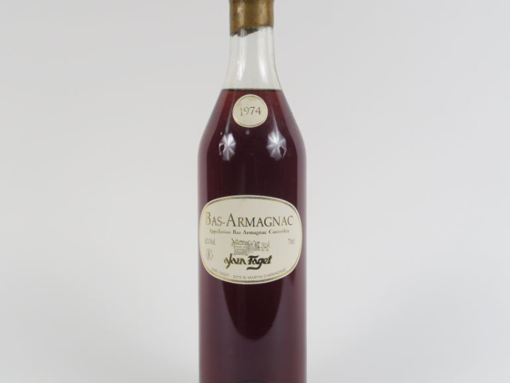 1 BOUTEILLE BAS ARMAGNAC ALAIN FAGET 42° - 1974