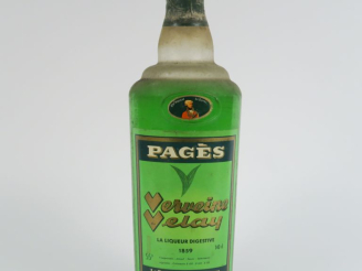 Vente aux enchères 1 VIEUX FLACON (1,4 L) VERVEINE VELAY PAGÈS 55° - BLS
