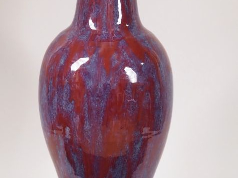 Chine, période Guangxu, Important vase de forme balustre en porcelaine