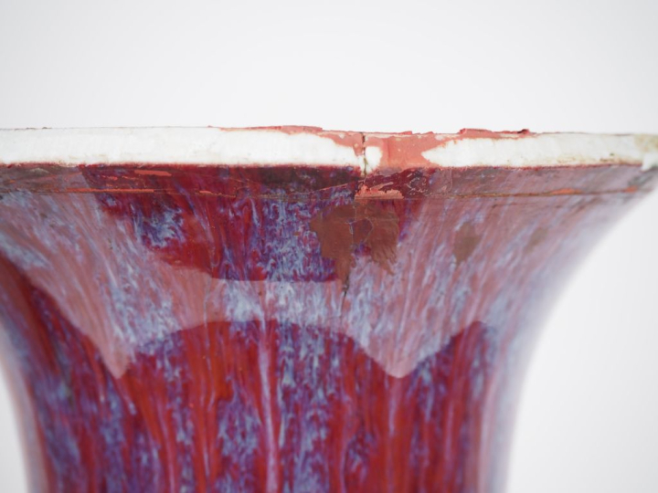 Chine, période Guangxu, Important vase de forme balustre en porcelaine