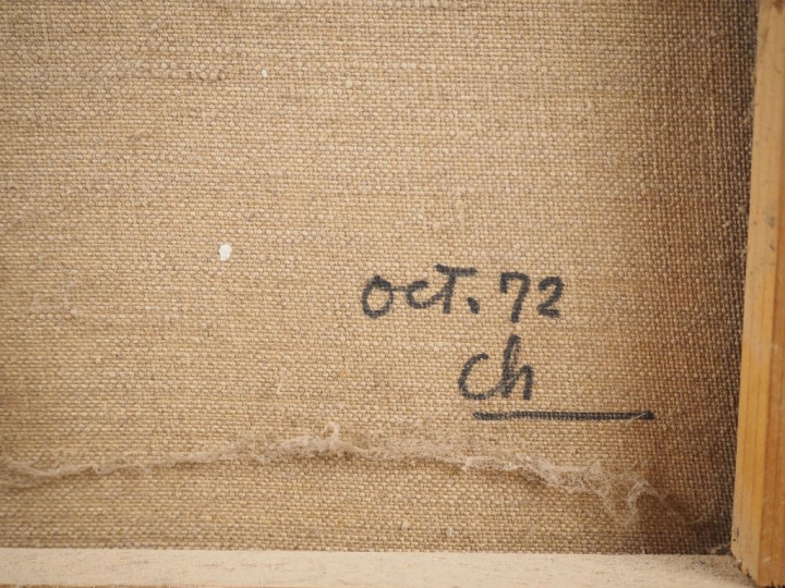 Vietnam, XXe siècle « Jeunes femmes à la toilette »  Huile sur toile P