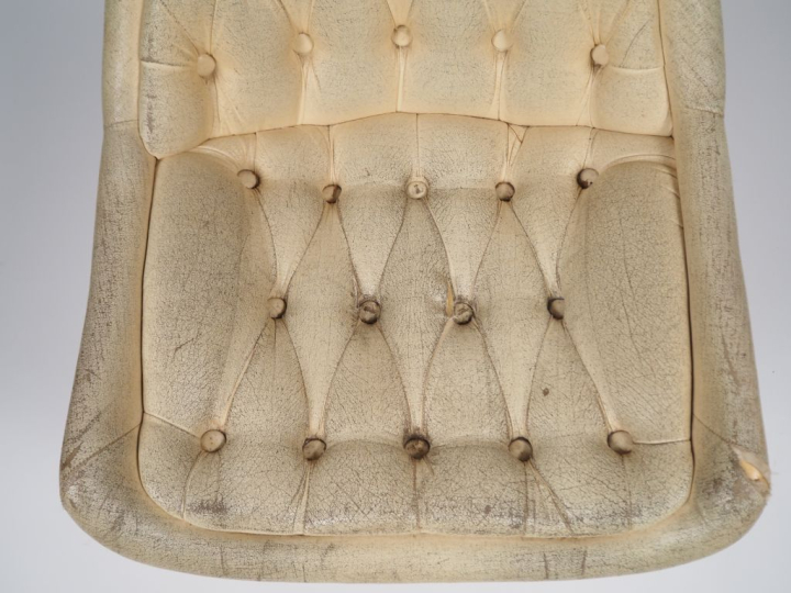 Vladimir KAGAN.  Fauteuil modèle "Star Trek" années 60. (usures, déchi