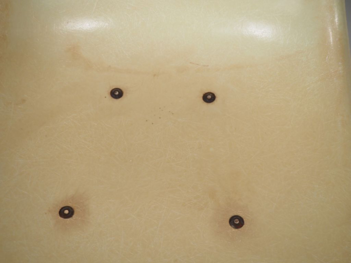 Charles EAMES édition Herman MILLER. Paire de chaises en fibre de verr