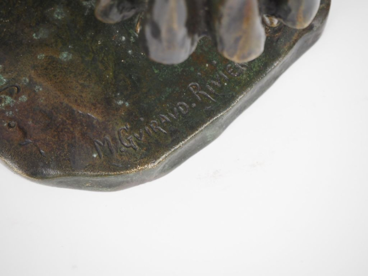 Maurice GUIRAUD-RIVIERE.  "Le baiser du poilu,le 1er avril 1917" Sculp