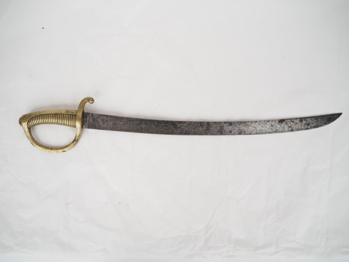 Sabre d’infanterie dit Briquet modèle AN XI  Monture en bronze, garde 