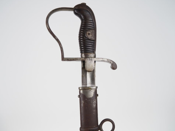 Sabre d’artillerie à pied modèle 1873 prussien.   Poignée en caoutchou