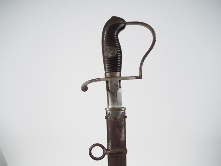 Sabre d’artillerie à pied modèle 1873 prussien.   Poignée en caoutchou