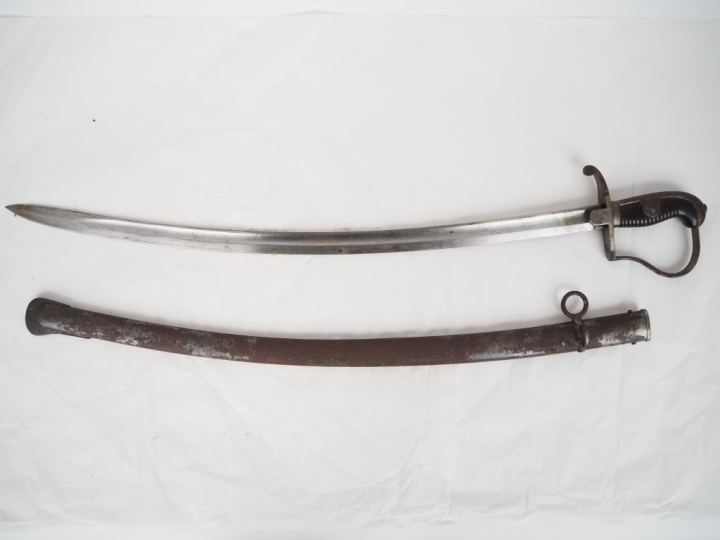 Sabre d’artillerie à pied modèle 1873 prussien.   Poignée en caoutchou