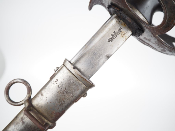 Sabre de hussard modèle 1889 prussien.  Poignée en caoutchouc durci (m