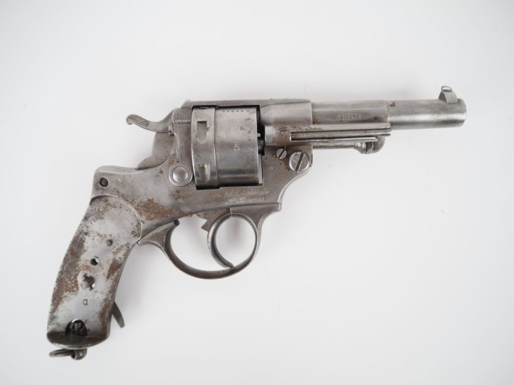 Revolver d’ordonnance modèle 1873 S 1877, six coups, calibre 11 mm 73.