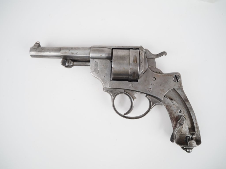 Revolver d’ordonnance modèle 1873 S 1877, six coups, calibre 11 mm 73.