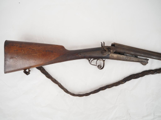 Vente aux enchères Fusil de chasse à percussion centrale, chiens extérieurs, calibre 16-6