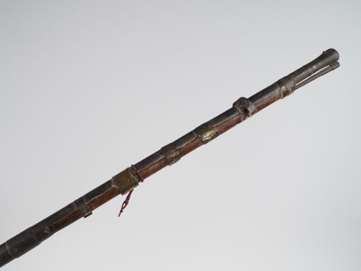 Fusil à silex d’Afrique du Nord dit « Moukalah »  Canon rond, à pans a