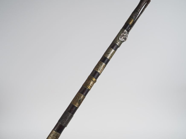 Grand fusil à silex d’Afrique du Nord dit « Moukalah »  Canon rond, à 