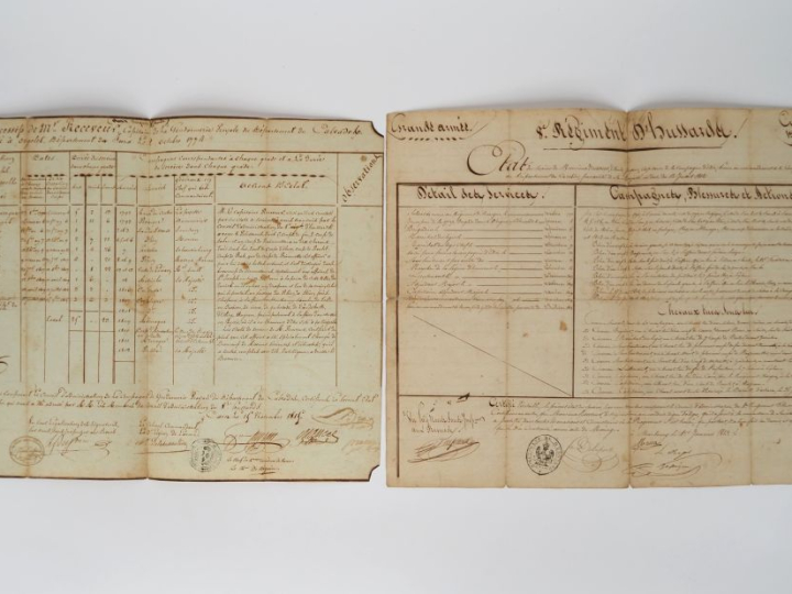 Ensemble de sept documents comprenant :  Documents sur le Capitaine Ja