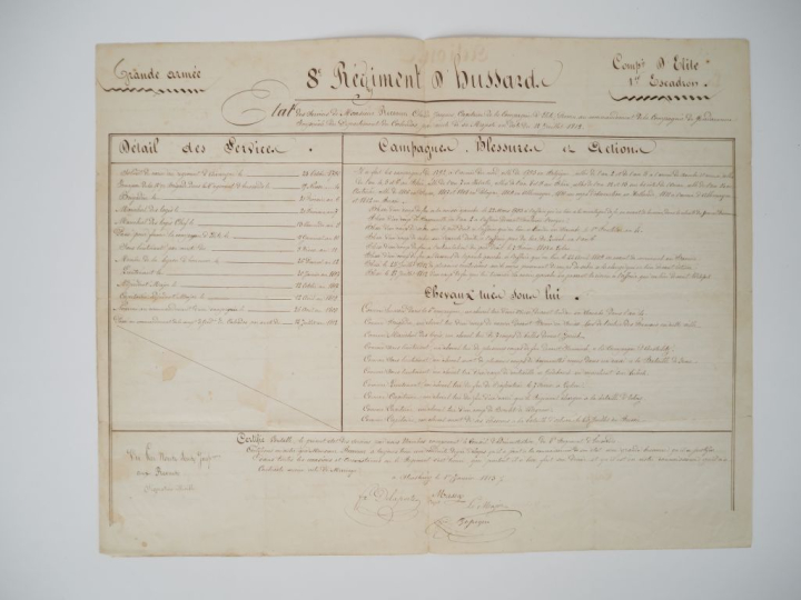 Ensemble de sept documents comprenant :  Documents sur le Capitaine Ja