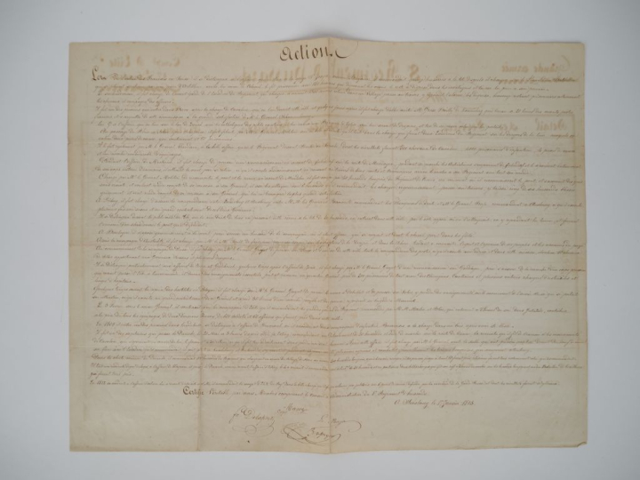 Ensemble de sept documents comprenant :  Documents sur le Capitaine Ja