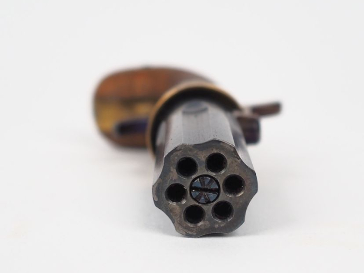 Revolver poivrière Pepperbox, à broche.  Bloc de six canons, bleuis. C