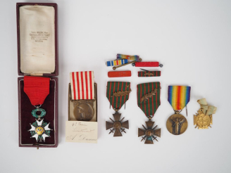 Vente aux enchères SOUVENIRS DU LIEUTENANT DU TRAIN A.DUMAS (4e régiment).  Ensemble comp