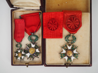 Vente aux enchères FRANCE  ORDRE DE LA LEGION D’HONNEUR  Etoile d’officier d’époque IIIe 