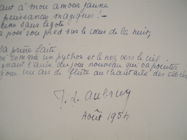 MAI THU (1906-1980) Dessin à l’encre noire sur papier, illustrant un p