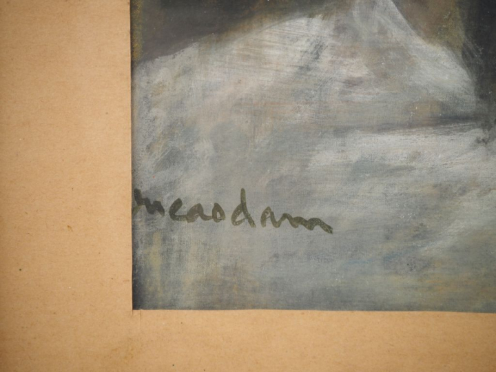 VU CAO DAM (1908-2000) Encre et couleurs sur soie « Portrait d’homme »