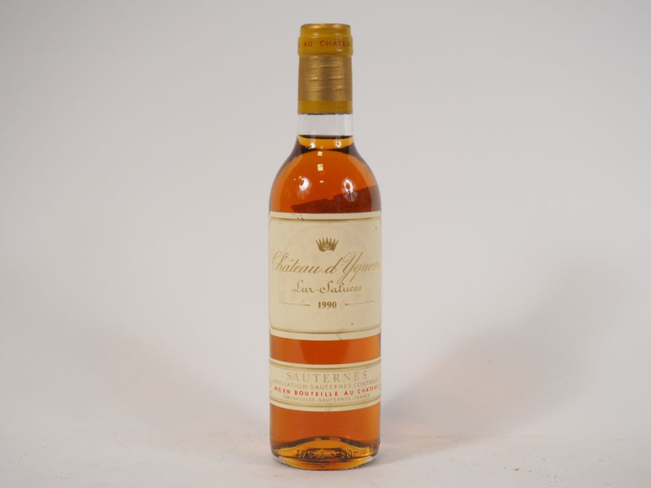 1 BOUTEILLE (37,5 CL) CHÂTEAU D'YQUEM 1er CC SAUTERNES - 1990