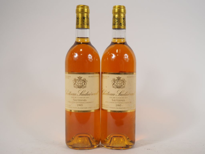 2 BOUTEILLES CHÂTEAU SUDUIRAUT 1er CC SAUTERNES - 1995