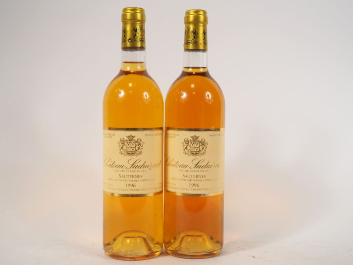 2 BOUTEILLES CHÂTEAU SUDUIRAUT 1er CC SAUTERNES - 1996