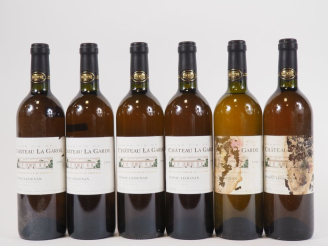 Vente aux enchères 6 BOUTEILLES CHÂTEAU LA GARDE GRAVES - 1996 - 2 ETA
